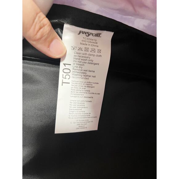 NWT JANSPORT Tie-Dye Superbreak School Backpack Pink Purple Orange Padded - Picture 10 of 10